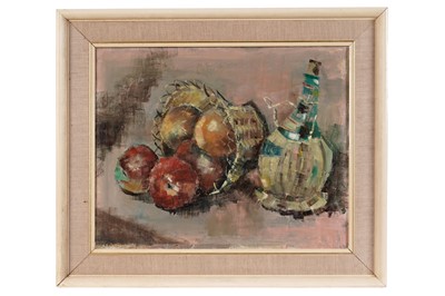 Lot 503 - Joyce Mary Tully - Still life with apples | oil