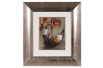 Lot 518 - Michael Ewart - Venetian Gondola | oil