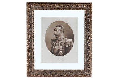 Lot 234 - An early 20th Century signed photogravure portrait of King George V