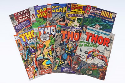 Lot 36 - Silver Age Marvel Comics, Thor, Sub-Mariner, etc