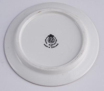 Lot 259 - A Royal Worcester Fruit Painted miniature tea set