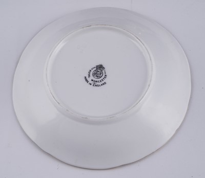 Lot 259 - A Royal Worcester Fruit Painted miniature tea set