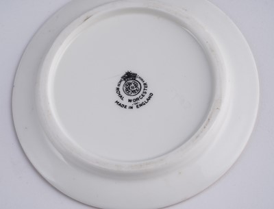 Lot 259 - A Royal Worcester Fruit Painted miniature tea set