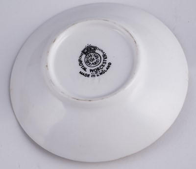 Lot 259 - A Royal Worcester Fruit Painted miniature tea set