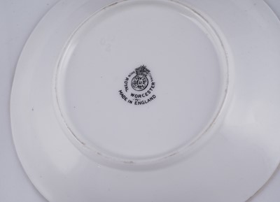 Lot 259 - A Royal Worcester Fruit Painted miniature tea set