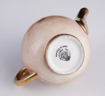 Lot 259 - A Royal Worcester Fruit Painted miniature tea set