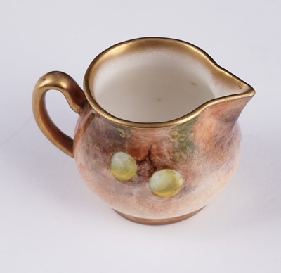 Lot 259 - A Royal Worcester Fruit Painted miniature tea set