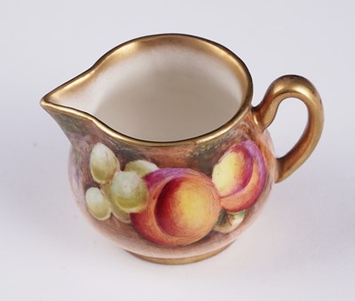 Lot 259 - A Royal Worcester Fruit Painted miniature tea set