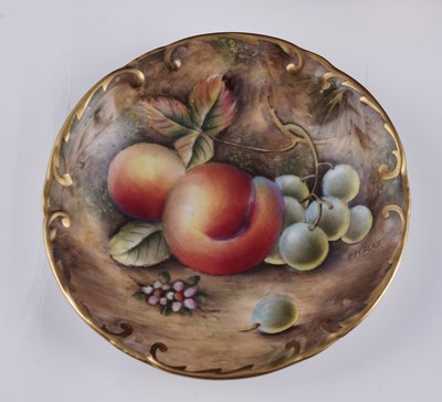 Lot 259 - A Royal Worcester Fruit Painted miniature tea set