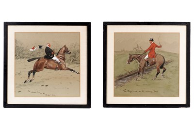 Lot 267 - "Snaffles" Charles Johnson Payne - A Pair of Hunting prints | hand coloured lithographs