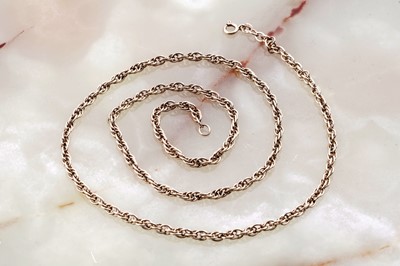 Lot 82 - A 1970s 9ct gold fancy-link necklace