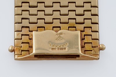 Lot 677 - A 20th Century 14ct gold cuff bracelet