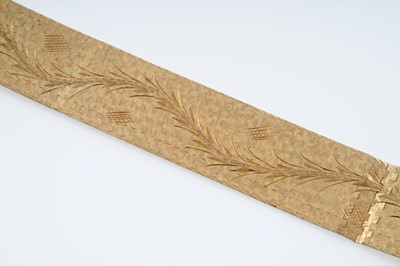 Lot 677 - A 20th Century 14ct gold cuff bracelet