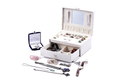 Lot 134 - Silver and costume jewellery; together with an Ingersoll manual-wind wristwatch