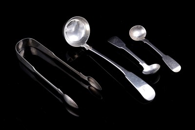 Lot 263 - Georgian and later Newcastle and Glasgow silver flatware