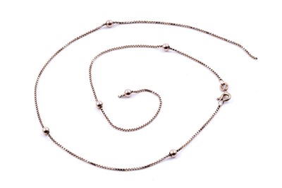 Lot 103 - A 9ct gold fancy-link necklace