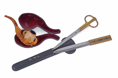 Lot 428 - A Meerschaum pipe; and other items