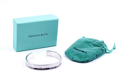 Lot 96 - A Tiffany & Co. sterling silver cuff bangle