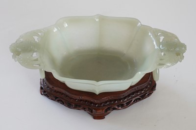 Lot 344 - A Chinese Bowenite small censer