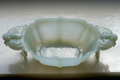 Lot 344 - A Chinese Bowenite small censer