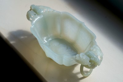 Lot 344 - A Chinese Bowenite small censer