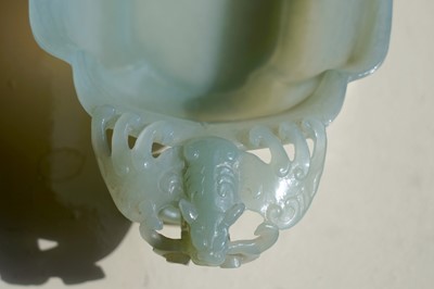 Lot 344 - A Chinese Bowenite small censer