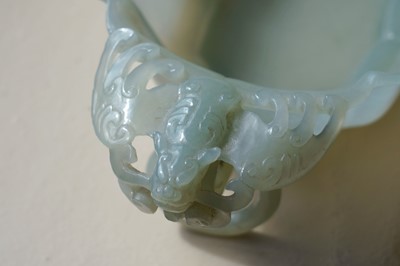 Lot 344 - A Chinese Bowenite small censer