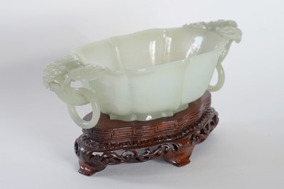 Lot 344 - A Chinese Bowenite small censer