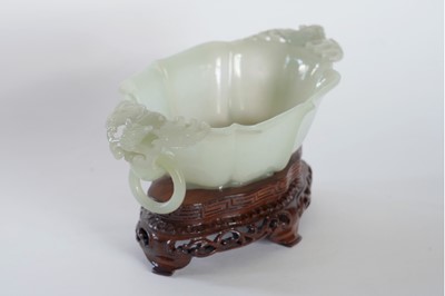 Lot 344 - A Chinese Bowenite small censer