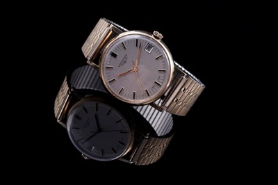 Lot 210 - A 1978 Longines classic date 9ct gold cased wristwatch