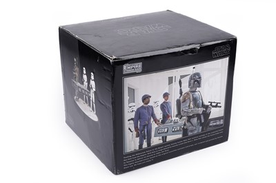 Lot 431 - Star Wars Gentle Giant Boba Fett With Han Solo in Carbonite