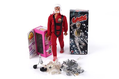 Lot 511 - A boxed ‘Cyborg Half Man – Half Machine’ figure; and a Six Million Dollar Man figure