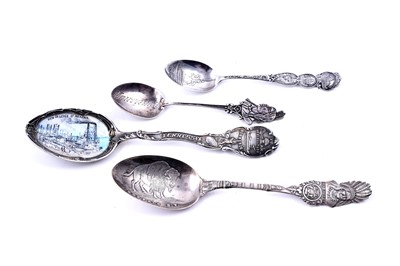 Lot 250 - 19th Century American sterling silver souvenir spoons