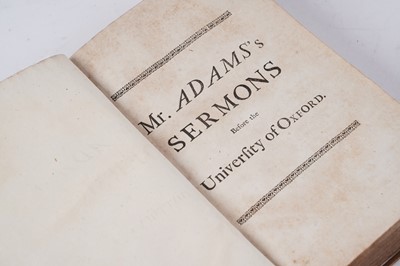 Lot 43 - Adams (William), Fifteen Discourses..., 1716