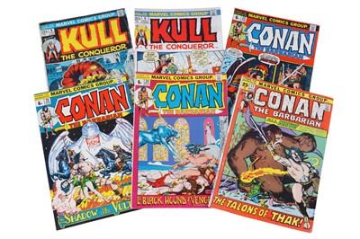 Lot 211 - Silver Age issues of Conan The Barbarian and Kull The Conqueror, by Marvel Comics