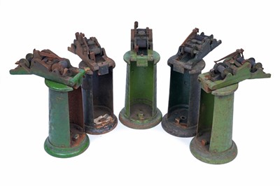Lot 417 - Five cast metal ticket checking machines
