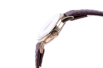 Lot 402 - Rolex Precision: a 9ct yellow gold cased lady's manual wind cocktail watch