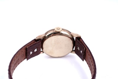 Lot 402 - Rolex Precision: a 9ct yellow gold cased lady's manual wind cocktail watch