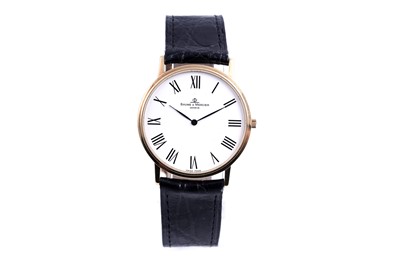 Lot 421 - Baume & Mercier: an 18ct yellow gold cased quartz wristwatch