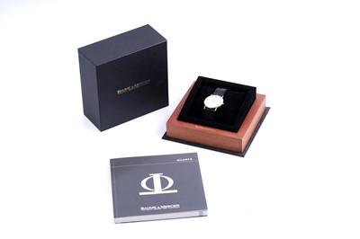 Lot 421 - Baume & Mercier: an 18ct yellow gold cased quartz wristwatch