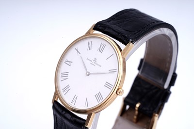Lot 421 - Baume & Mercier: an 18ct yellow gold cased quartz wristwatch
