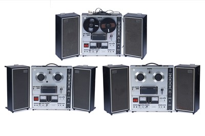 Lot 349 - Three Sony TC-630 Stereo Centre Three Head Solid State Reel to Reel Stereo Tape recorders