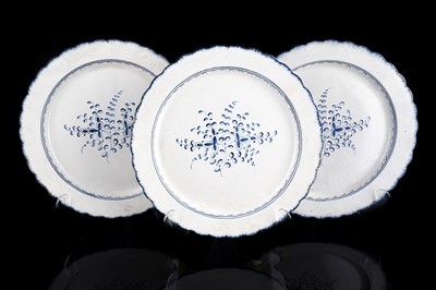 Lot 252 - Three pearlware chargers