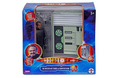 Lot 239 - An Underground Toys Doctor Who action figure, The Master with Tardis as Computer Bank