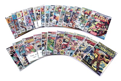 Lot 206 - Various issues of The Champions, and Ms Marvel, by Marvel Comics