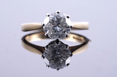 Lot 46A - A single stone 1.56 carats diamond ring