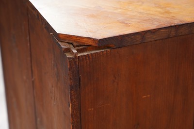 Lot 96 - A 19th-century style French fruitwood floor-standing corner cabinet