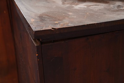 Lot 96 - A 19th-century style French fruitwood floor-standing corner cabinet