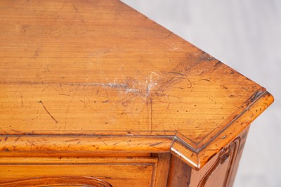 Lot 96 - A 19th-century style French fruitwood floor-standing corner cabinet