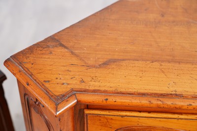 Lot 96 - A 19th-century style French fruitwood floor-standing corner cabinet